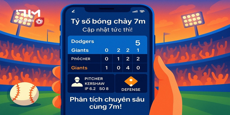 Tỷ số bóng chày 7M cập nhật liên tục